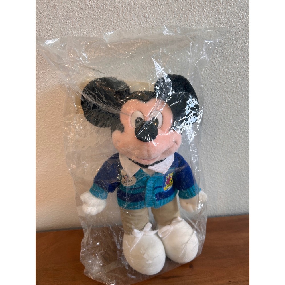 Disney Store Mickey Mouse Cast Member Plush Cardigan Uniform Model 15538